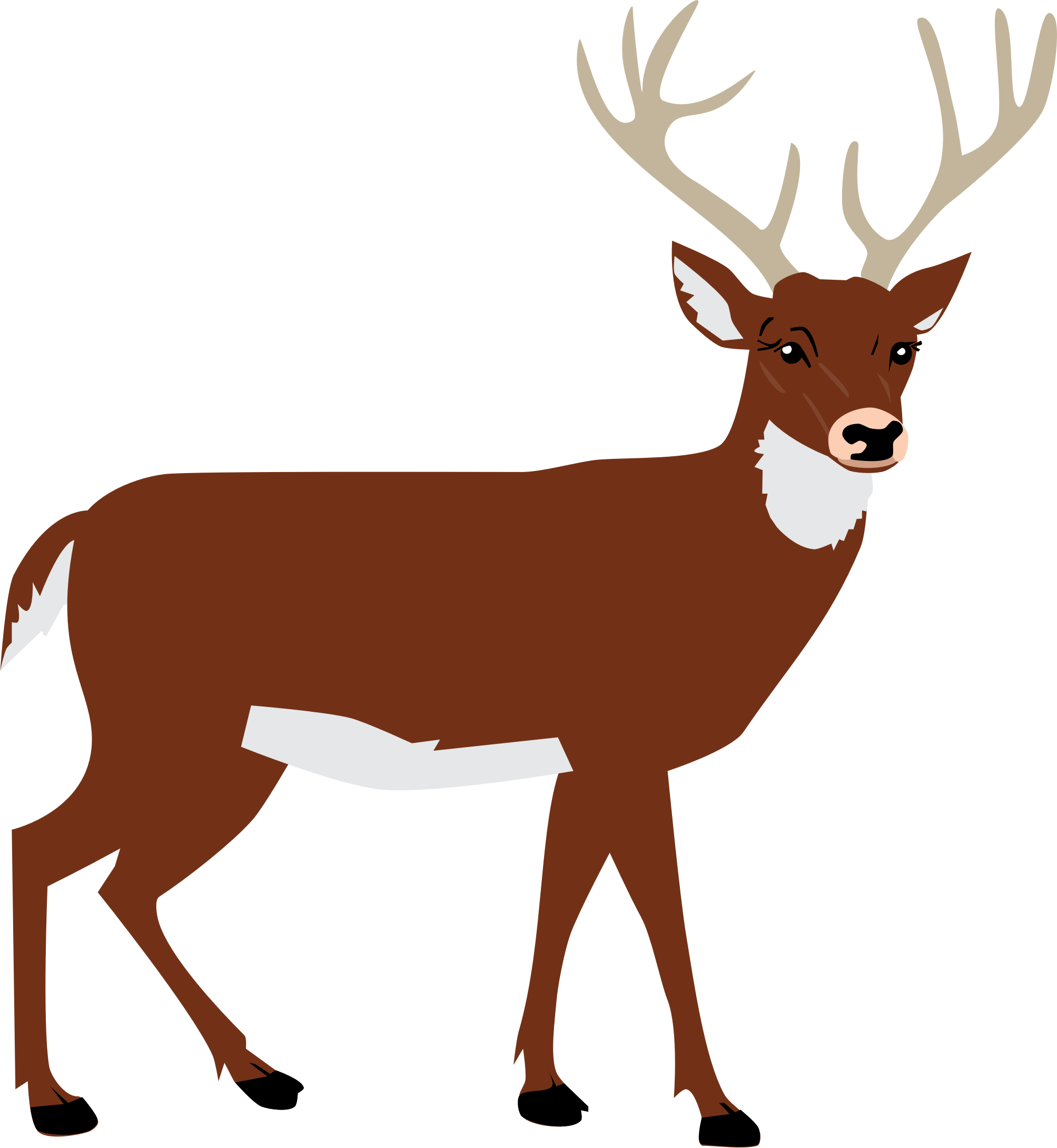 More From My Site - Transparent Deer Silhouette Png (2007x2179)