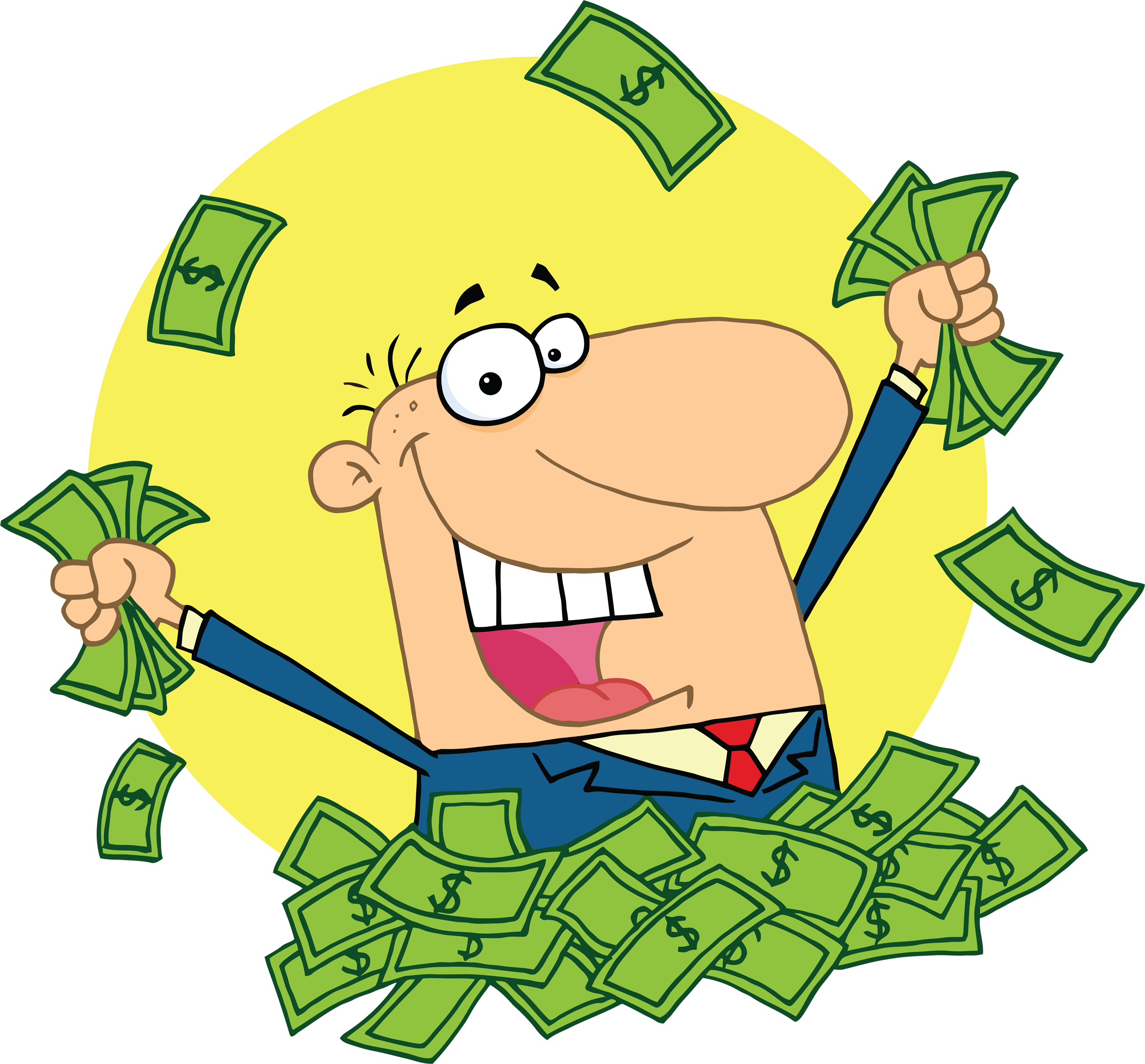 Money Cartoon Royalty-free Clip Art - Money Cartoon Png (2400x2231)