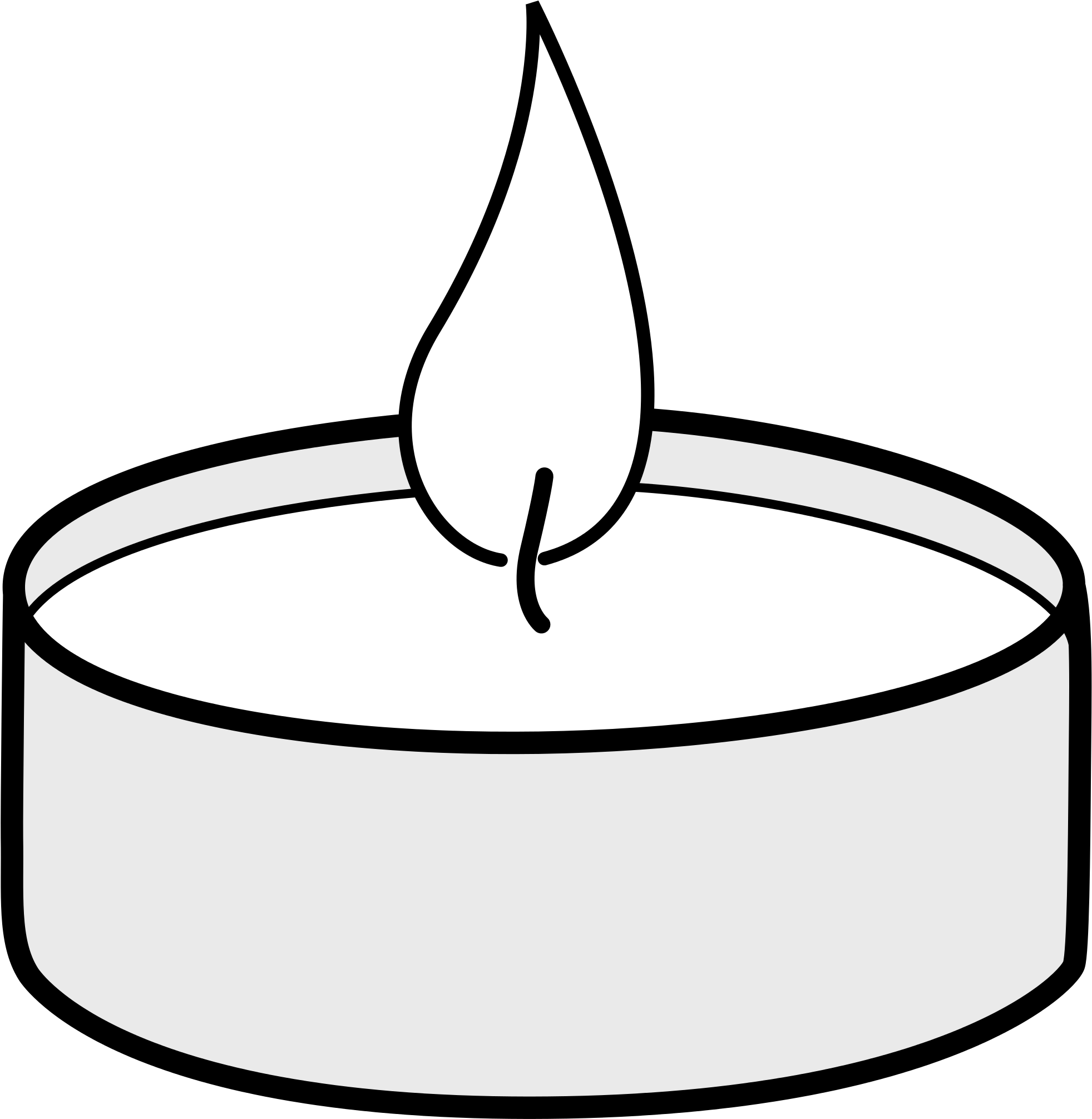 File - Teelicht Clipart (2000x2052)