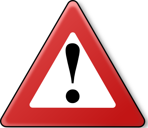 Caution - Clipart - Warning Clipart Transparent (600x519)