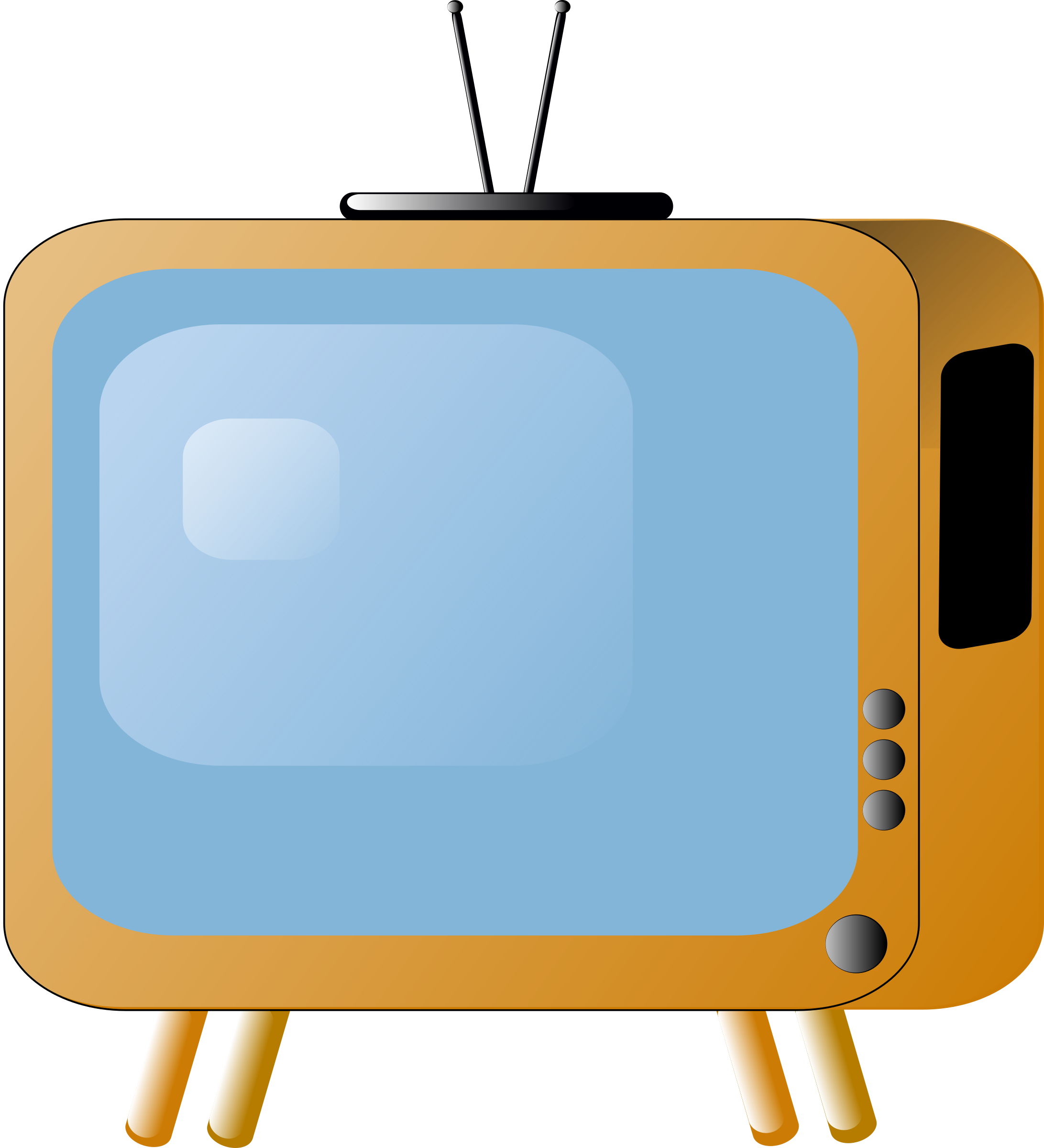 Big Image - Tv Clip Art (2183x2400)