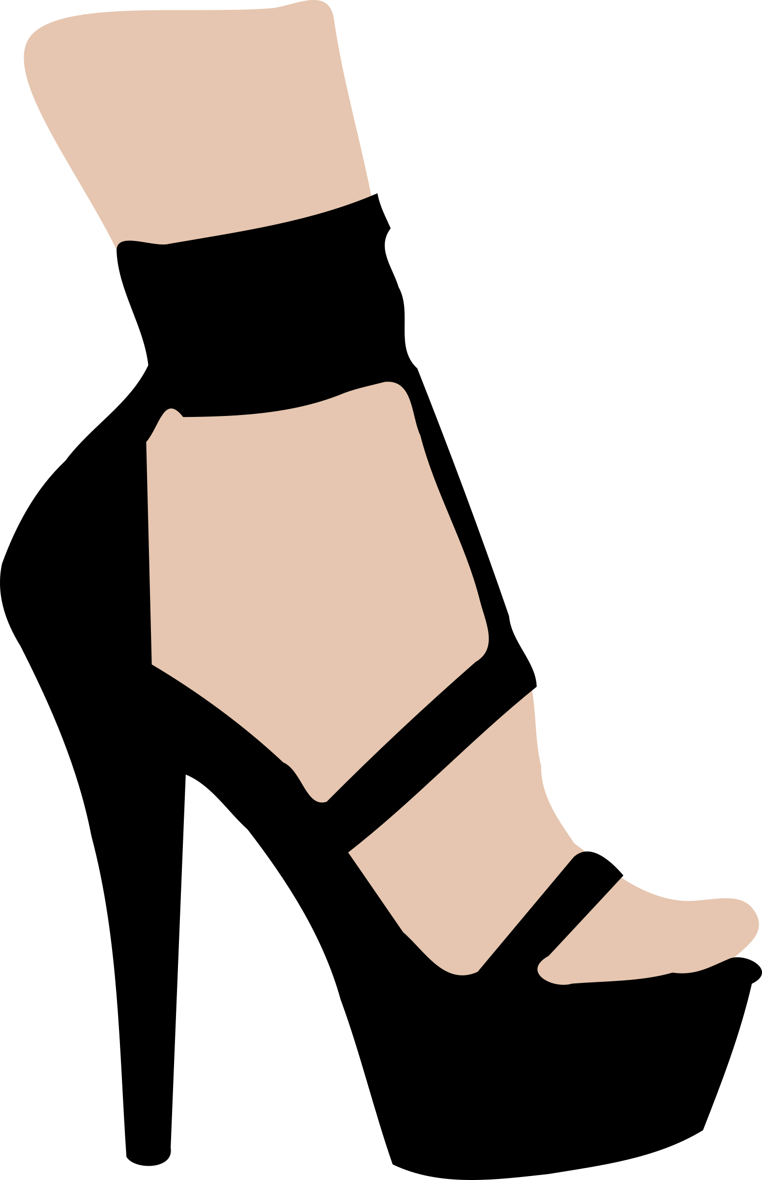 Draw High Heels Easy (1550x2400)