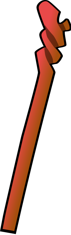 Magic Staff Vector Png (242x800)