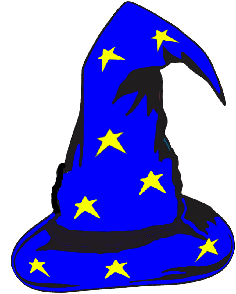 Magic Wizard's Hat - Wizard Hat Png (858x1025)