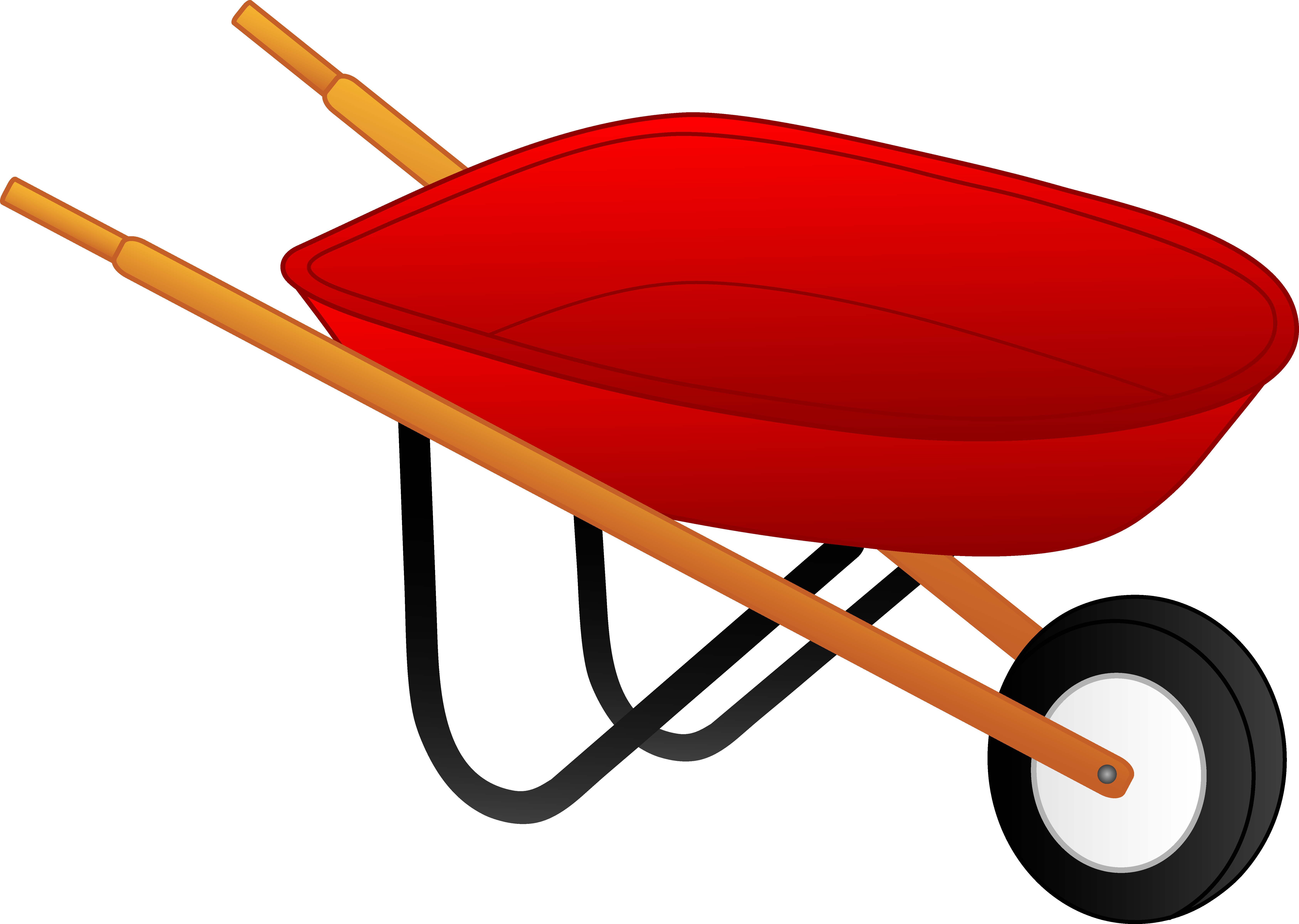 Yard - Wheelbarrow Clipart (6744x4799)