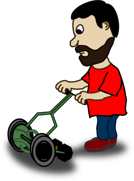 Cutting Grass Clip Art (444x597)