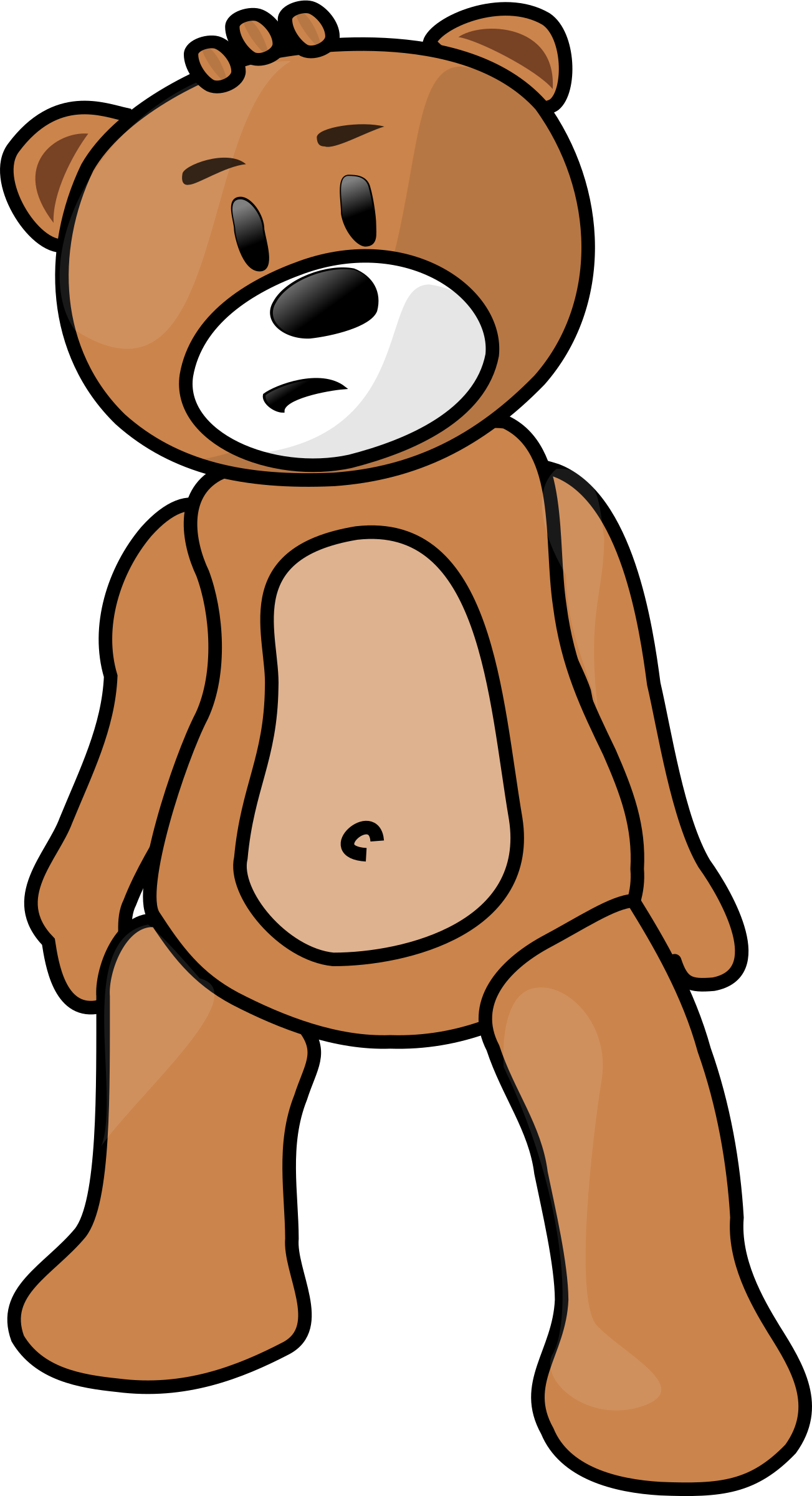 Big Image - Teddy Bear Clip Art (1303x2400)