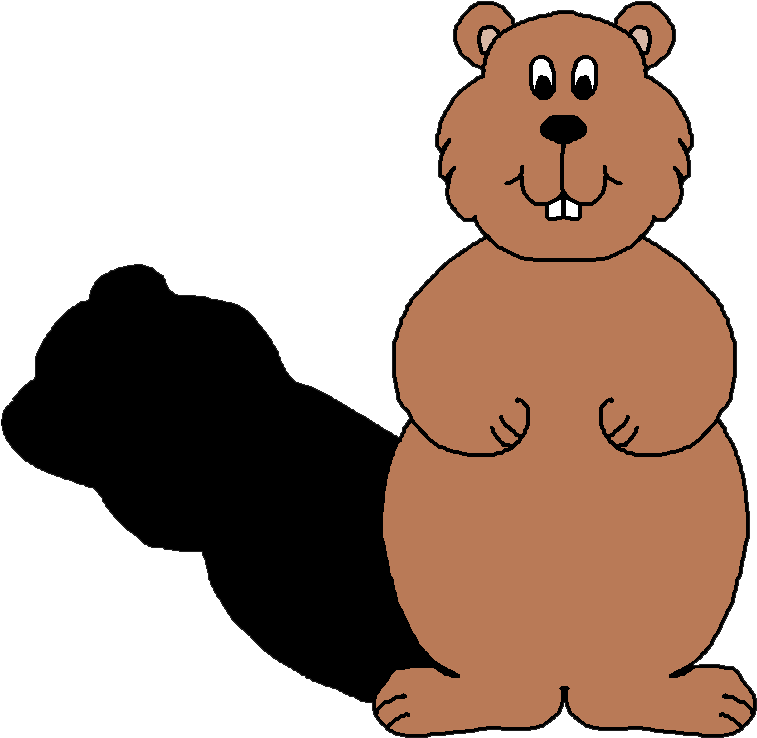 Shadow - Groundhog With Shadow Clipart (795x762)