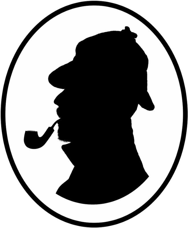Sherlock Holmes - Silhouette (667x800)