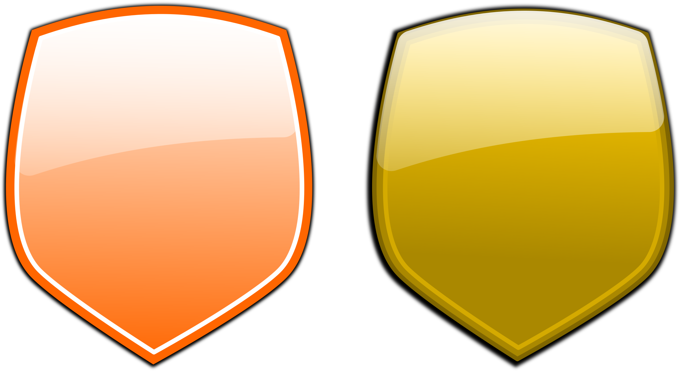 Decorative Shields Vector Pack - Escudo Medieval Vetor Gratis (2400x1310)