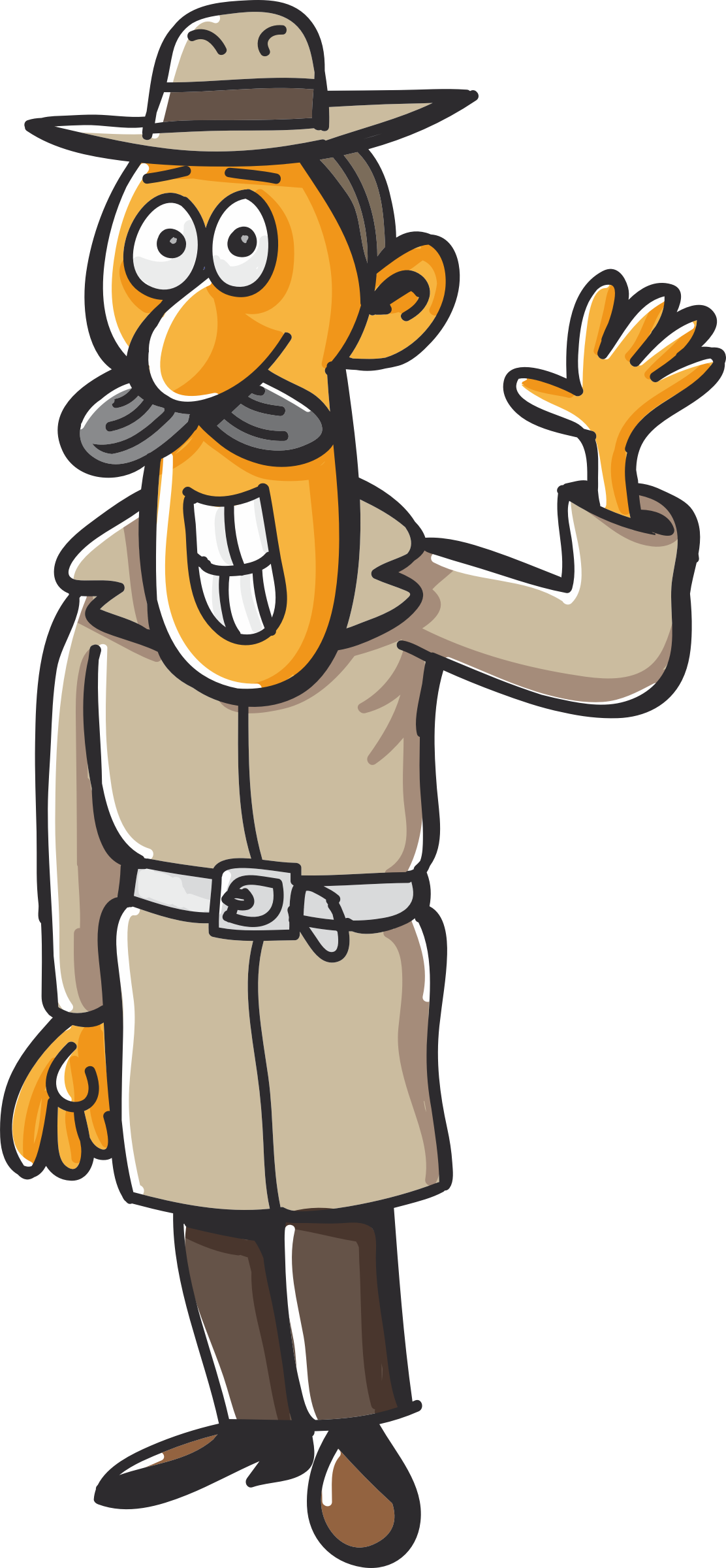 Big Image - Dective Clipart (1112x2400)