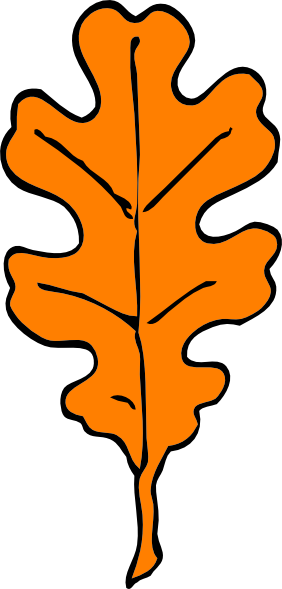 Fall Oak Leaf Clipart (282x589)