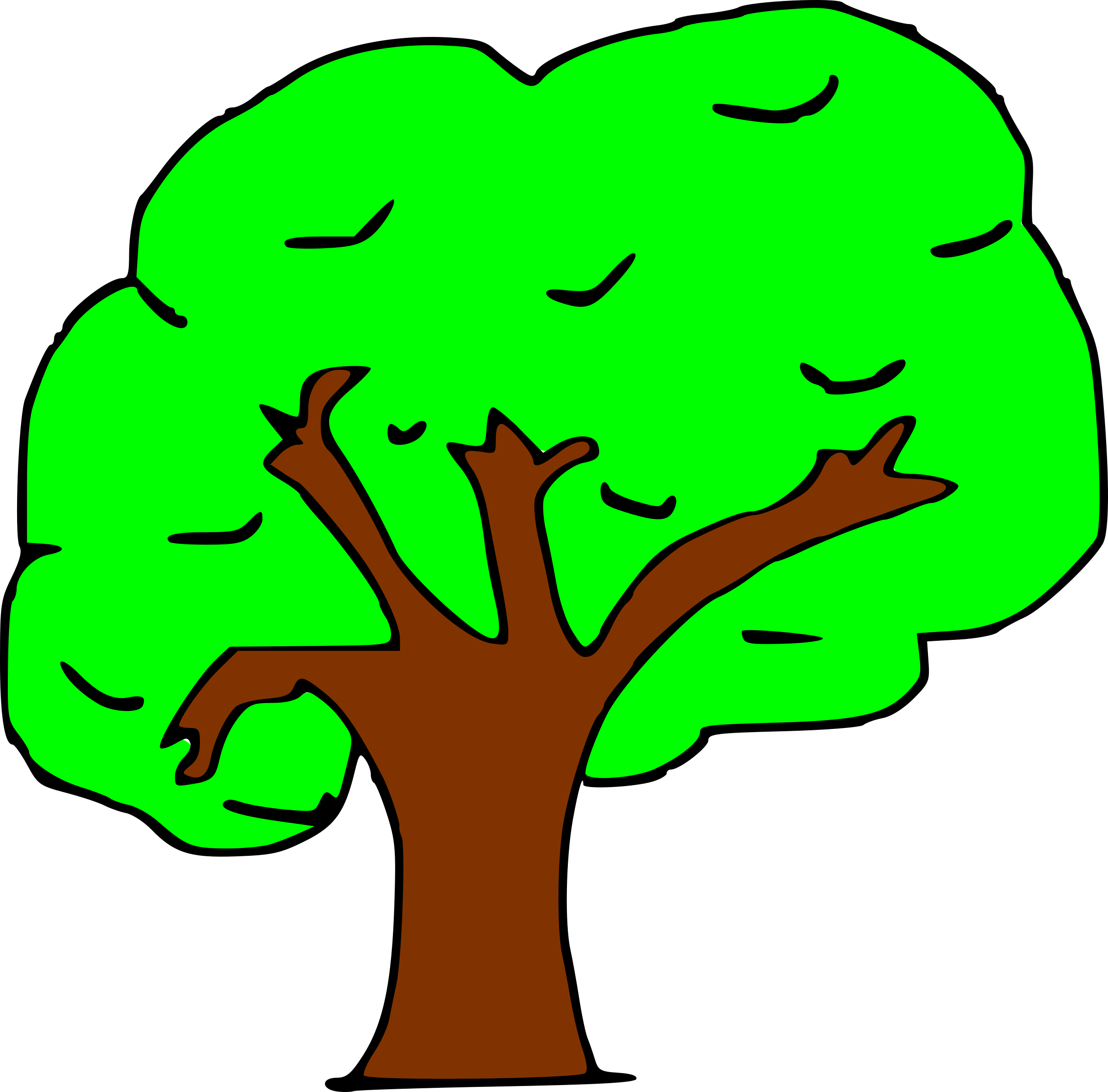 Arbol Clipart (1280x1262)