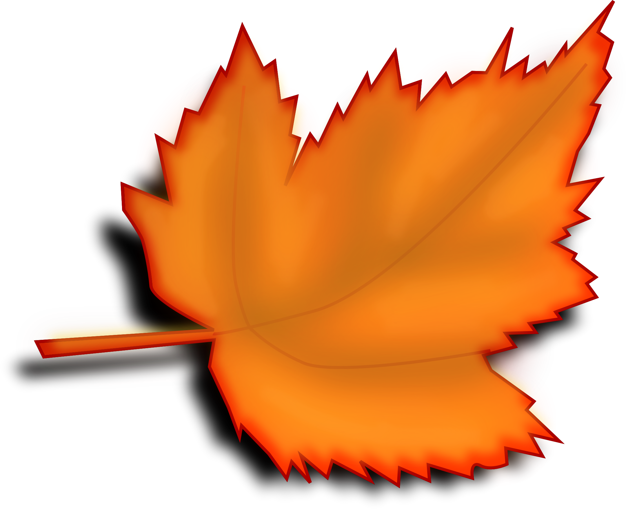 Big Image - Leaf Clipart No Background (2160x1757)