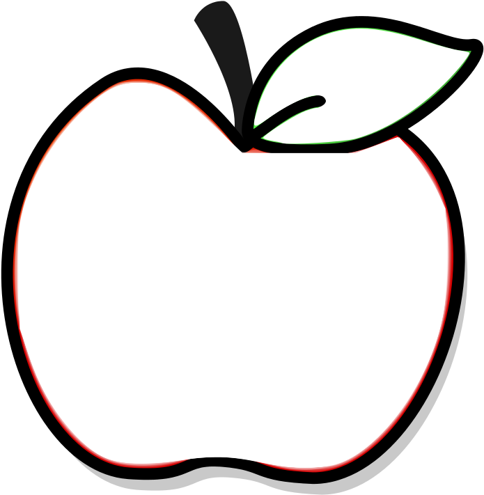 Scalable Vector Graphics Apple Drawing Clip Art - Singular (768x768)