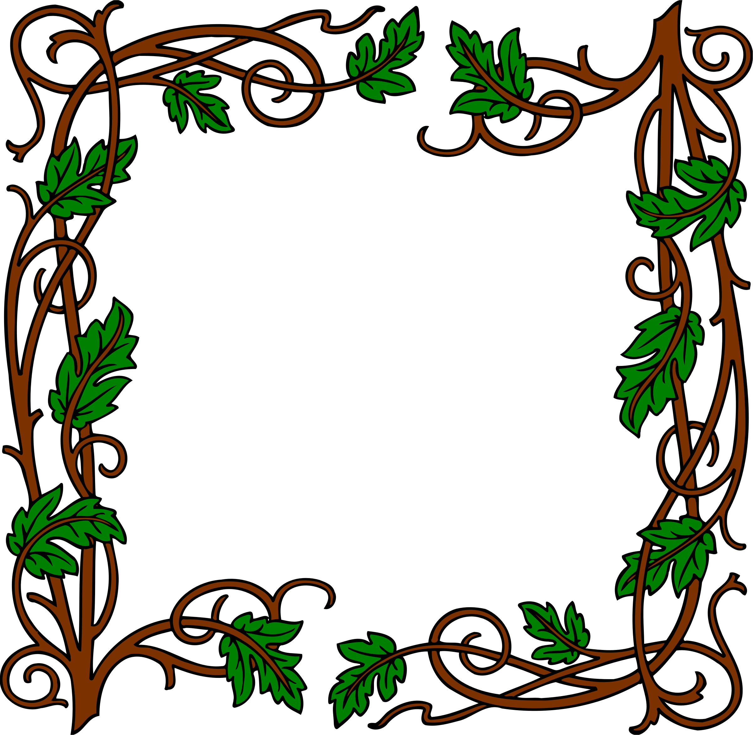 Big Image - Leafy Frame (2400x2342)