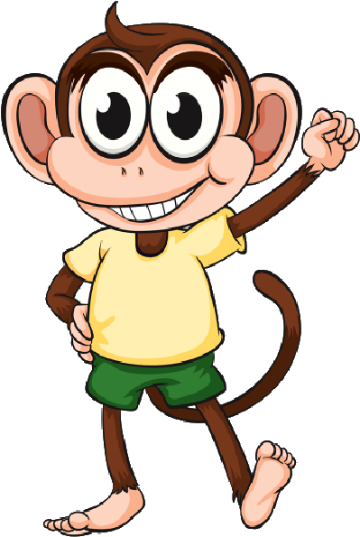Monkey Clipart - Cartoon (600x600)