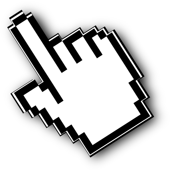 Hand Pointer Clip Art At Clker - Hand Cursor (594x597)