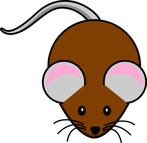 Brown Mouse Clip Art (600x585)