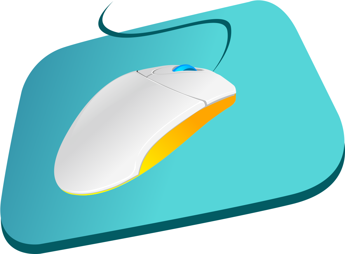 Computer Mouse Mousepad Clip Art - Computer Mouse Mousepad Clip Art (1181x1181)