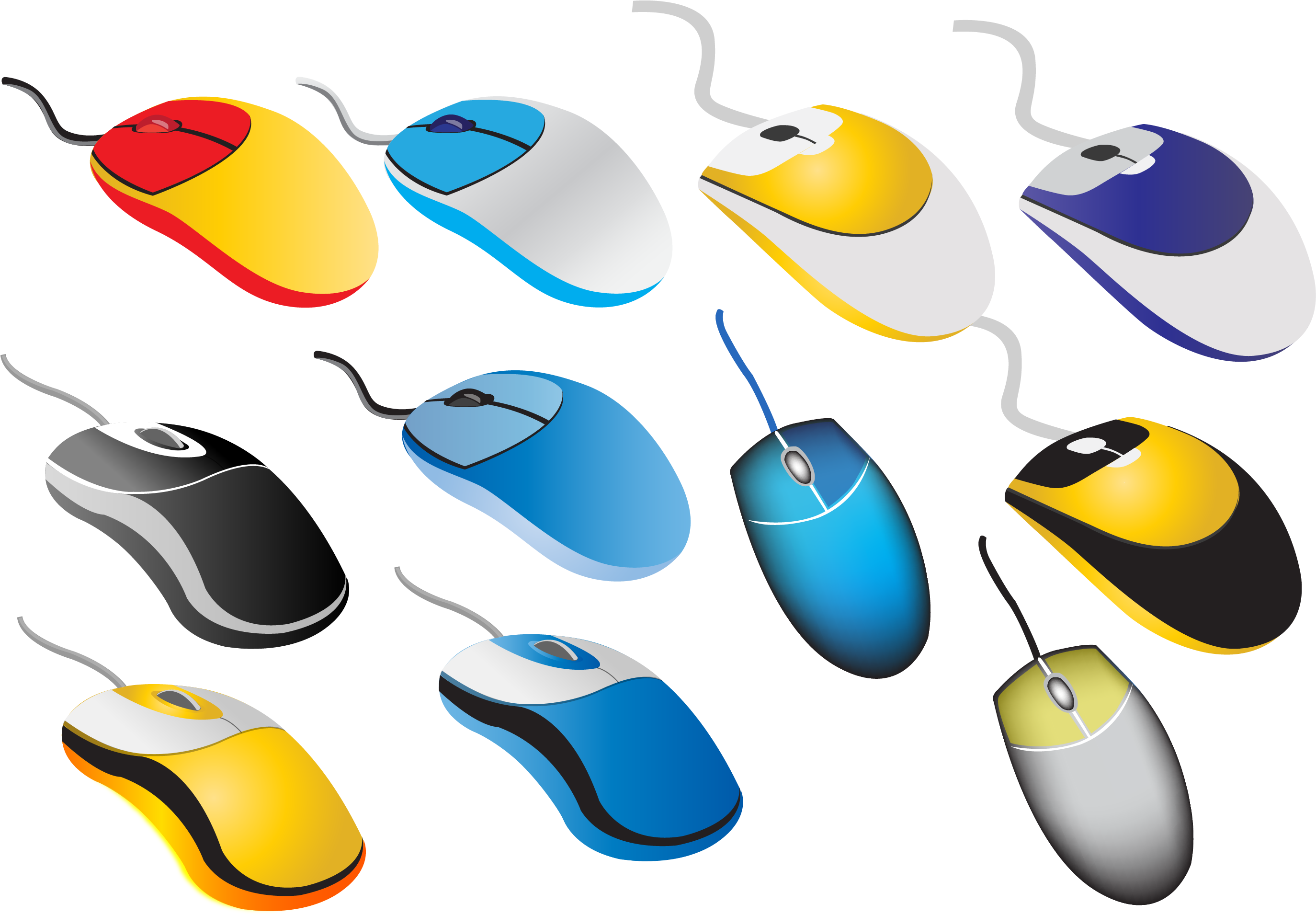 Computer Mouse Euclidean Vector Clip Art - Computer Mouse Euclidean Vector Clip Art (2747x2078)
