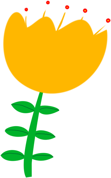 Cute Decorative Flower Drawing - Drawing (476x709)