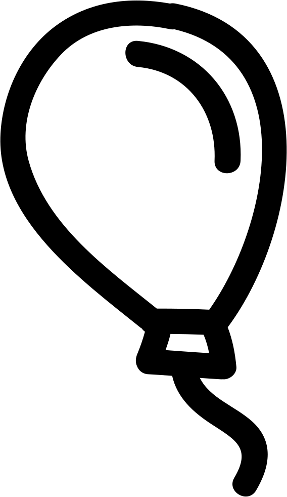 Balloon Hand Drawn Outline Comments - Balloon (568x982)