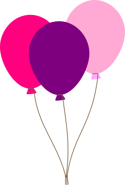 Blue Balloons Clip Art (402x595)