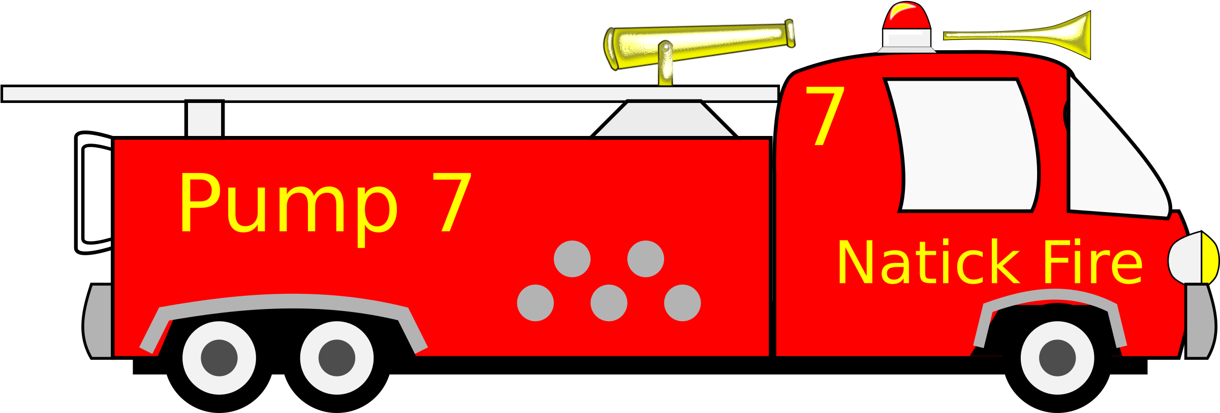 Fire Truck Clipart Toy Truck - Fire Engine (2400x876)