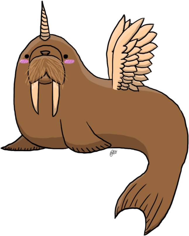 Walrusicorn By Tydal-wave - Walrus (894x894)