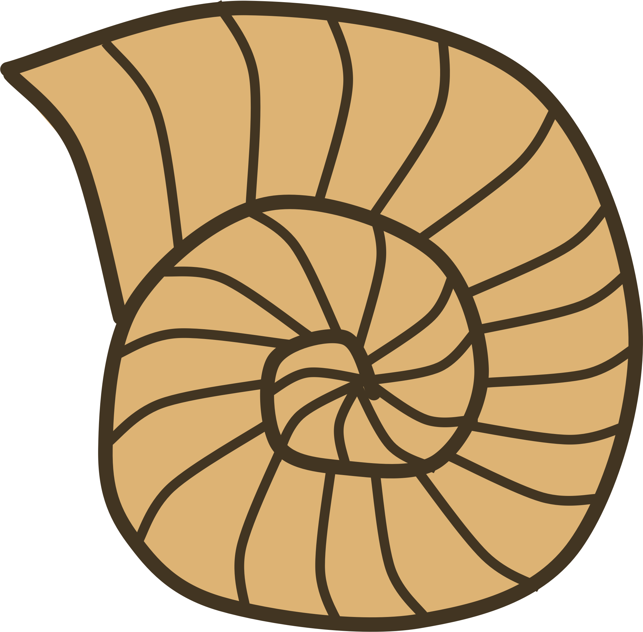 Clipart - Snail Shell Clipart (2098x2062)