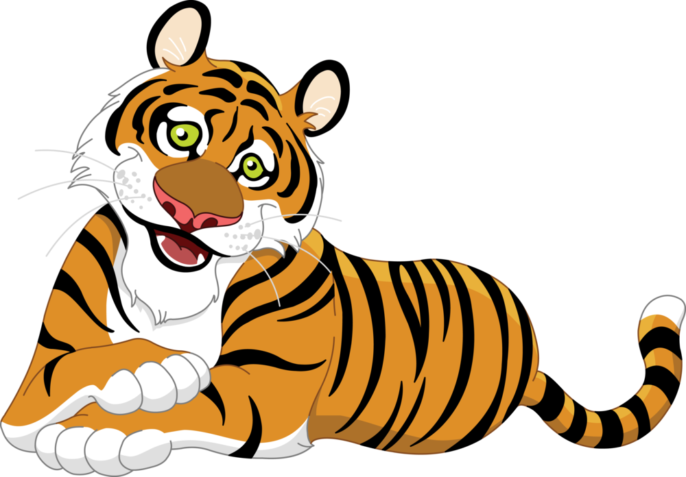 Tiger Clipart Free (1000x696)