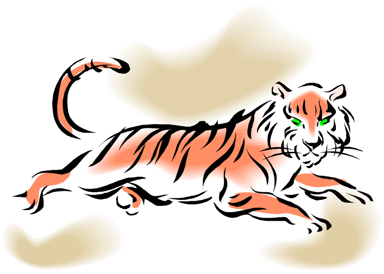 Leaping Tiger - Tiger (750x536)