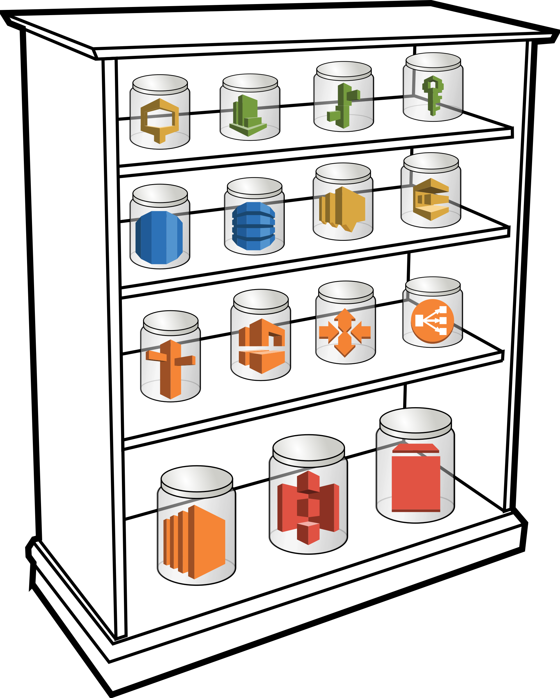 Big Image - Shelf Clip Art (1925x2400)