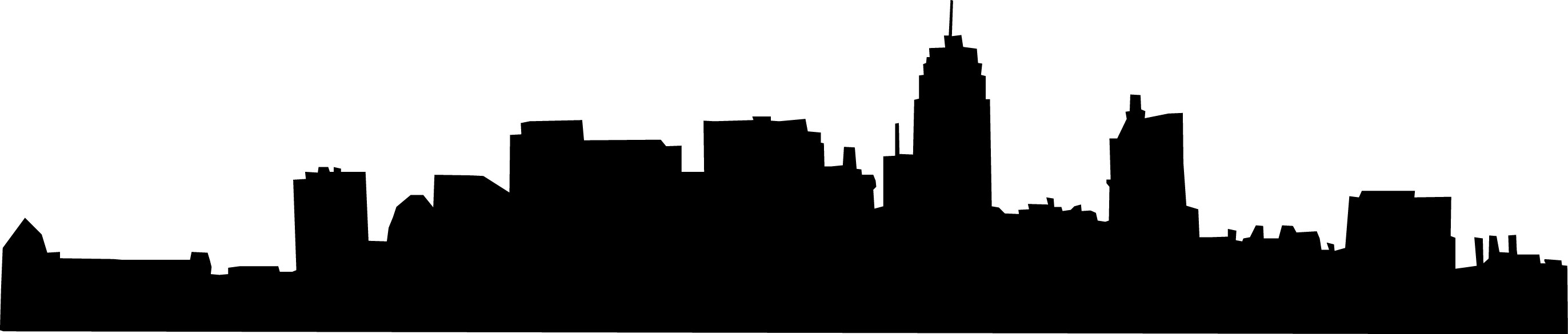 Divider - Skyline Png (2744x585)