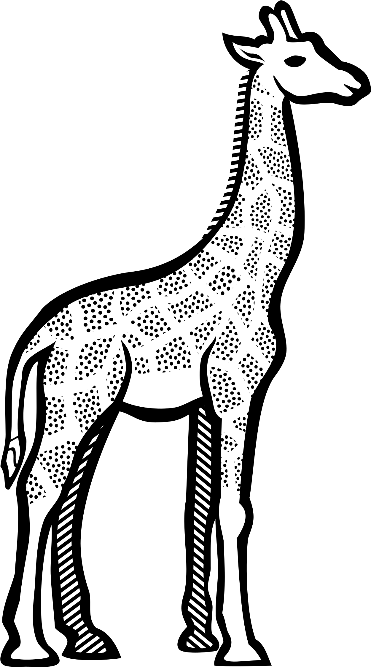 Big Image - Giraffe Line Art (1404x2400)