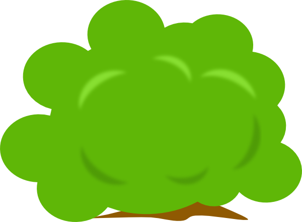 Shrub Clipart - - Bush Plant Clip Art (600x442)