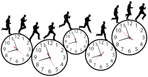 6 O Clock Clipart - Past Present Future Drawing (500x260)