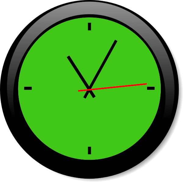 Clock Clip Art (600x598)