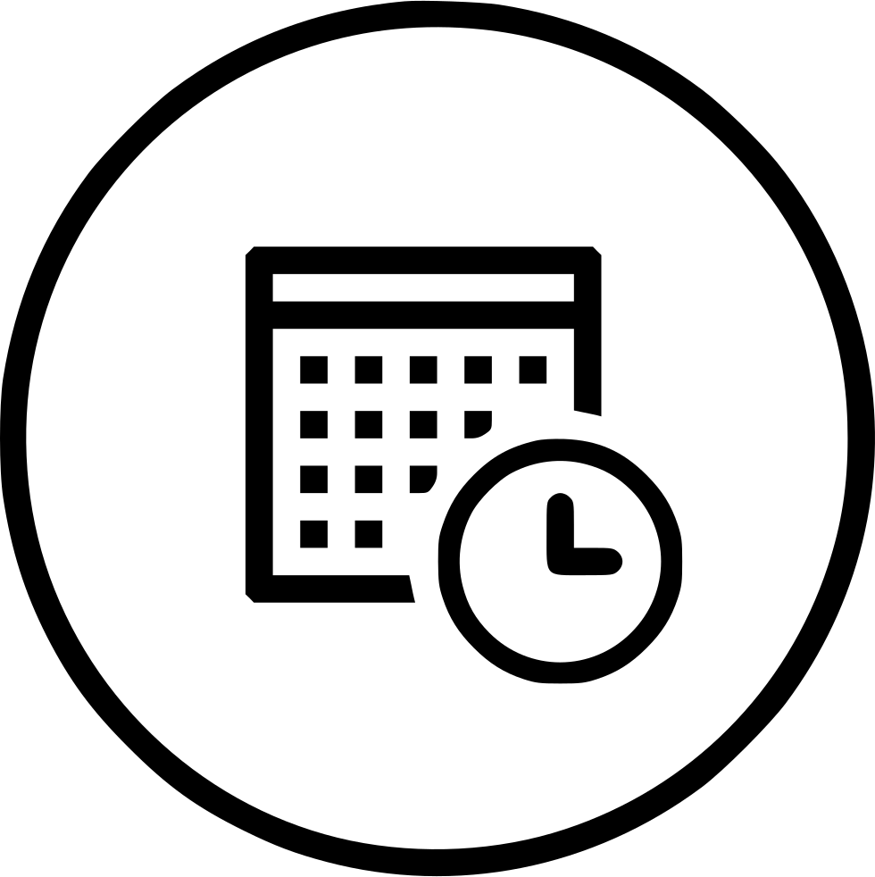 Calender Date Day Time Clock Schedule Event Comments - Calendar (980x982)