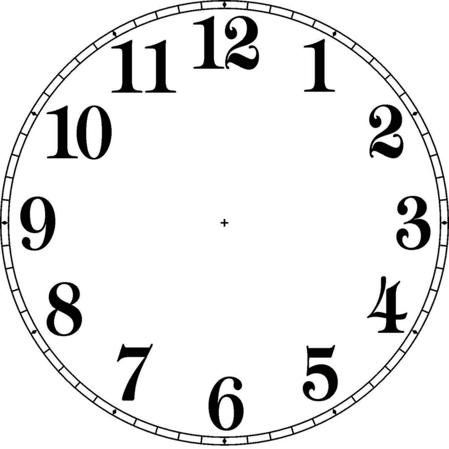 Clock Face 7 By Stephenjohnsmith - Clock Face With Numbers (894x894)
