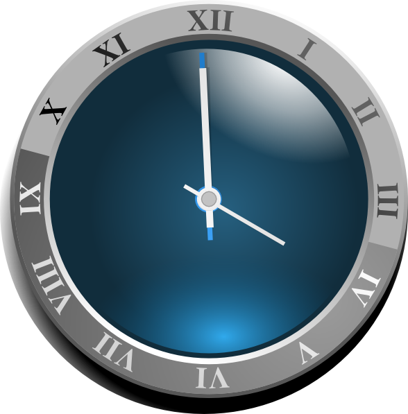 Clock Clip Art (588x597)