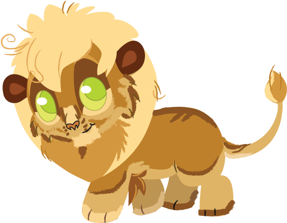 Mikace's Chibi Lion - Lion Chibi Base (585x585)