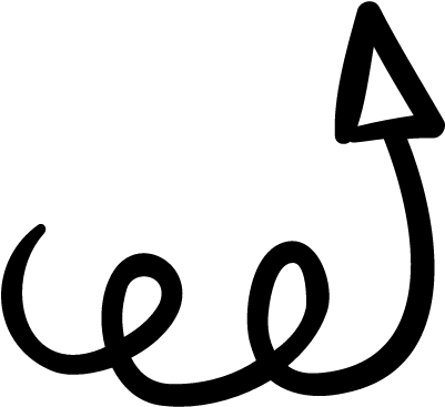 Up Arrow With Scribble Vector - Scribble Arrow (400x400)