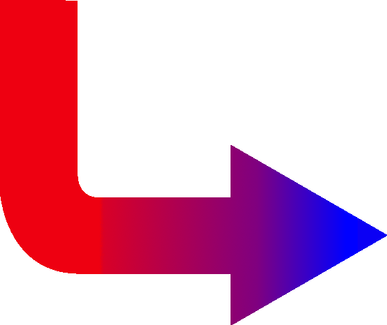 Utr Arrow Gradient - Arrow Down Right Png (554x466)