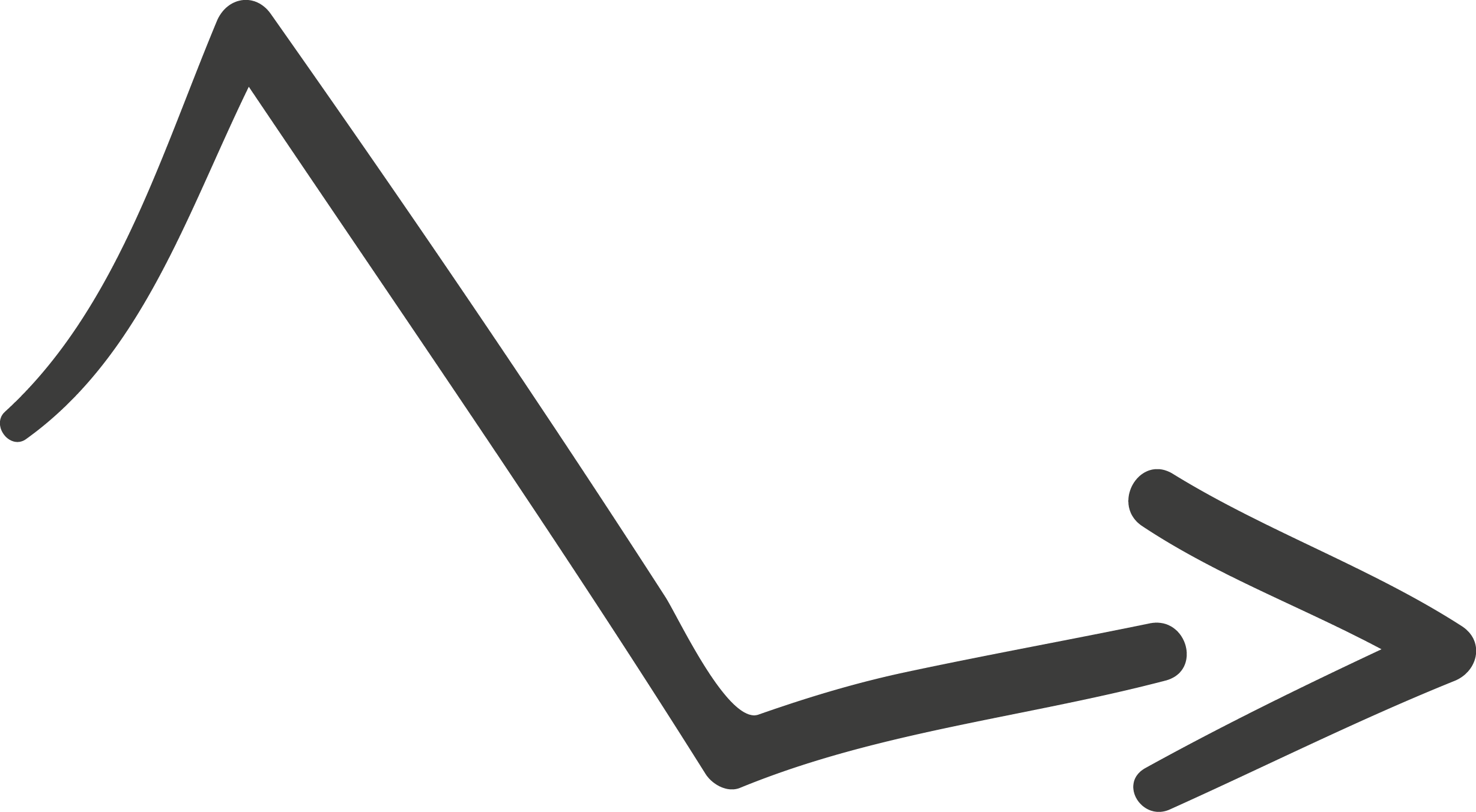Folding Arrow Vector Diagram - Arrow (2458x1353)