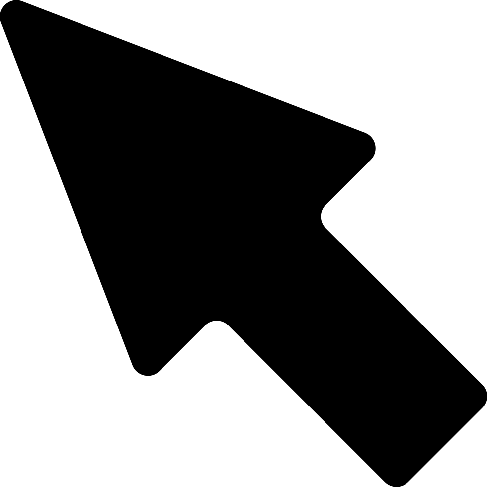 Up Right Black Arrow Comments - Black Arrows (980x980)