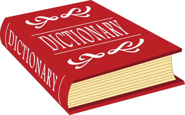 Back To School - Dictionary Clipart (640x399)