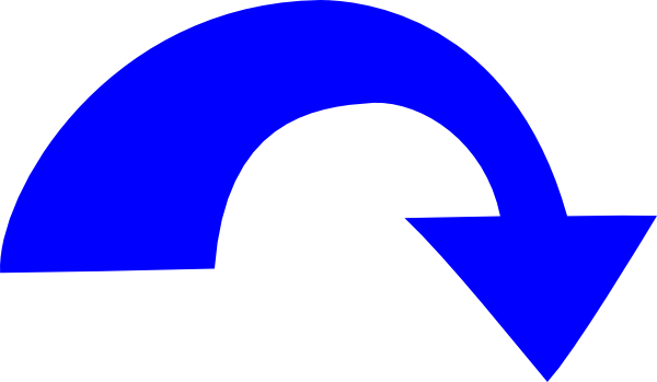 Blue Arrow Clipart (600x349)