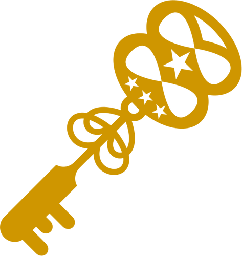 Treasure Key Vector Clip Art - Vector Graphics (473x500)